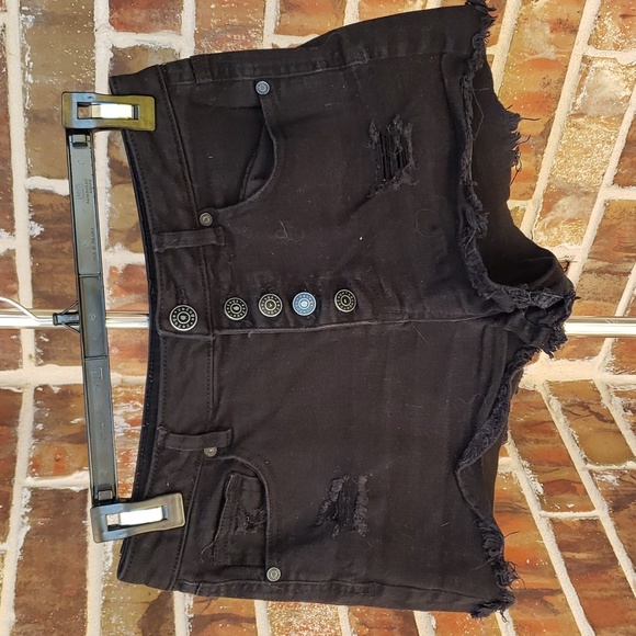 Pants - Black Booty Shorts